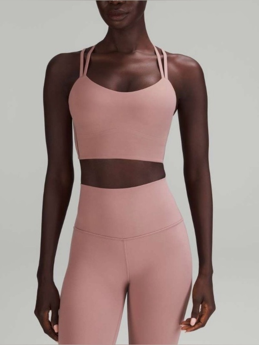 Lululemon Like a Cloud Longline Bra Soft Rose 6